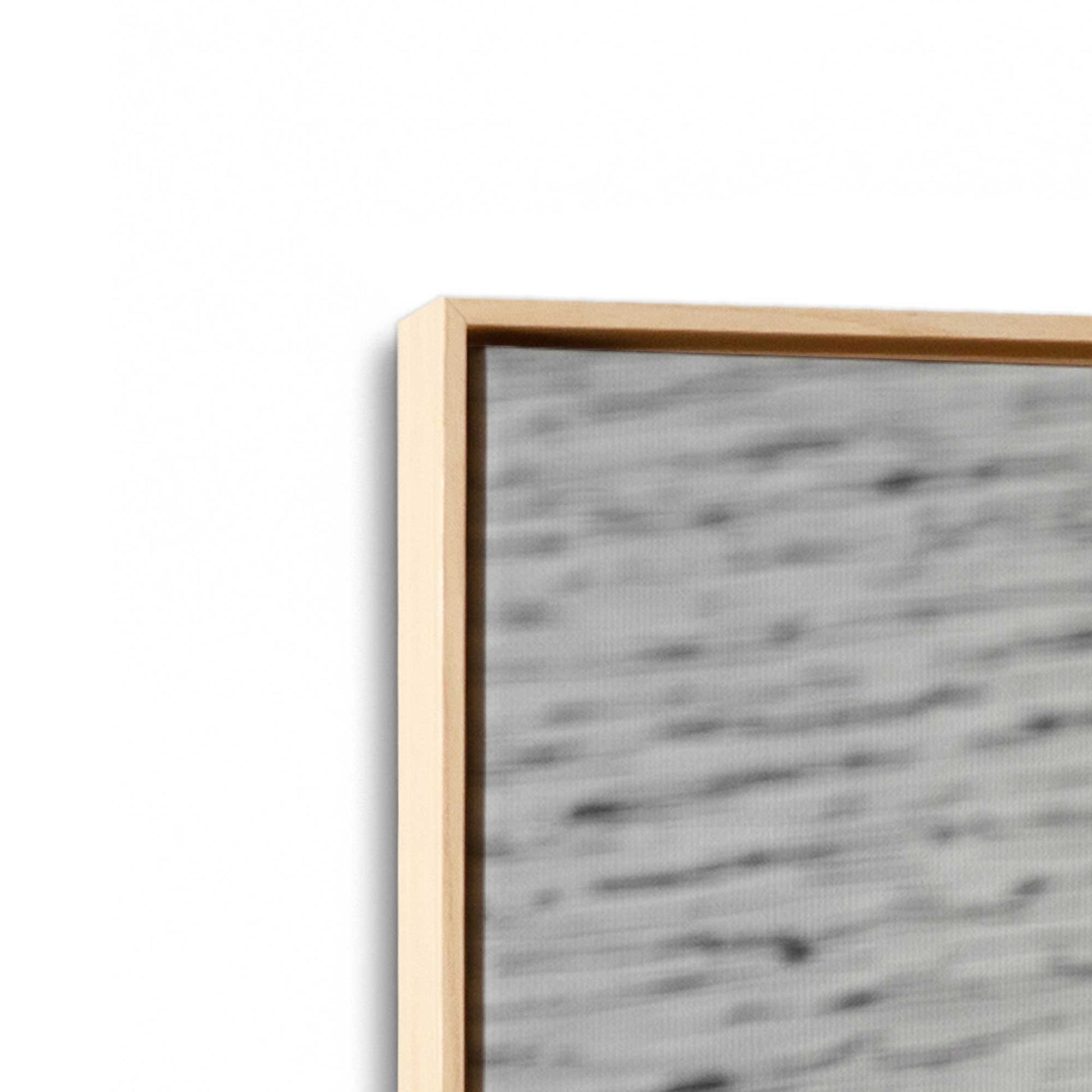 [Color:American Maple], Picture of art in a American Maple frame at an angle