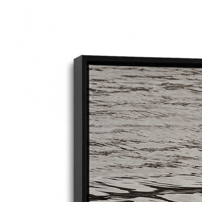 [Color:Satin Black], Picture of art in a Satin Black frame at an angle