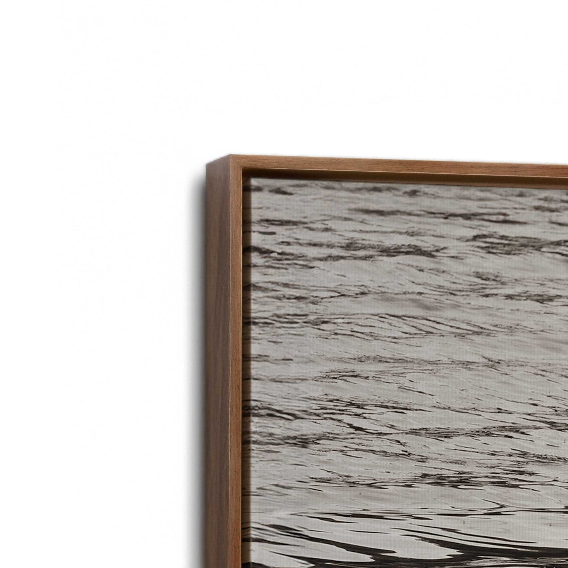 [Color:Walnut], Picture of art in a Walnut frame at an angle
