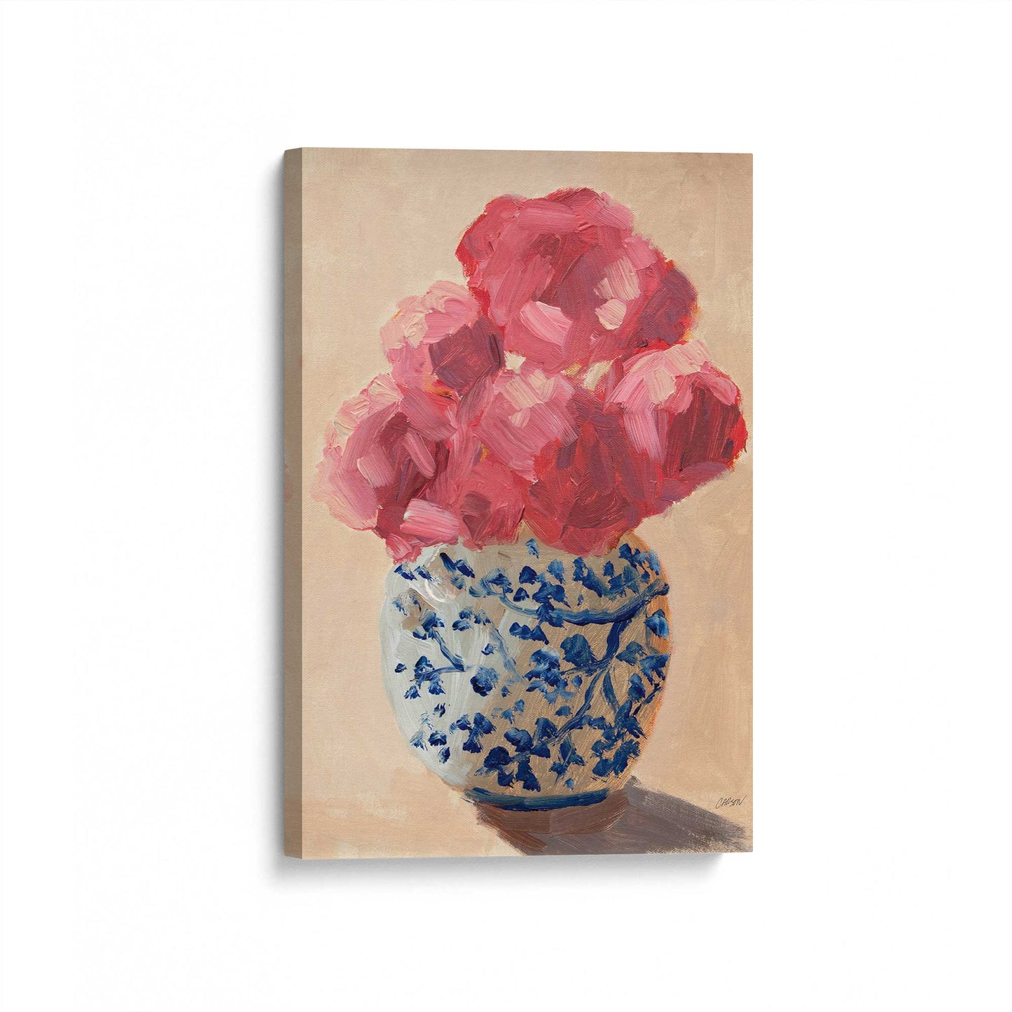 [Color:Stretched Canvas], Picture of art at an angle