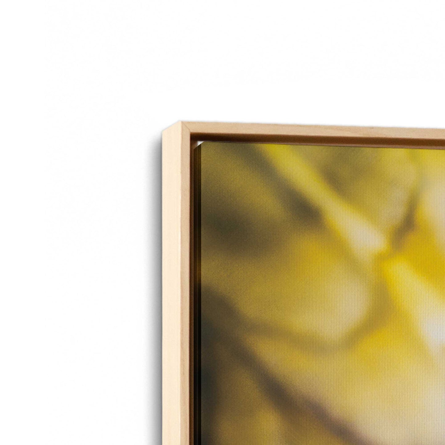 [Color:American Maple], Picture of art in a American Maple frame at an angle