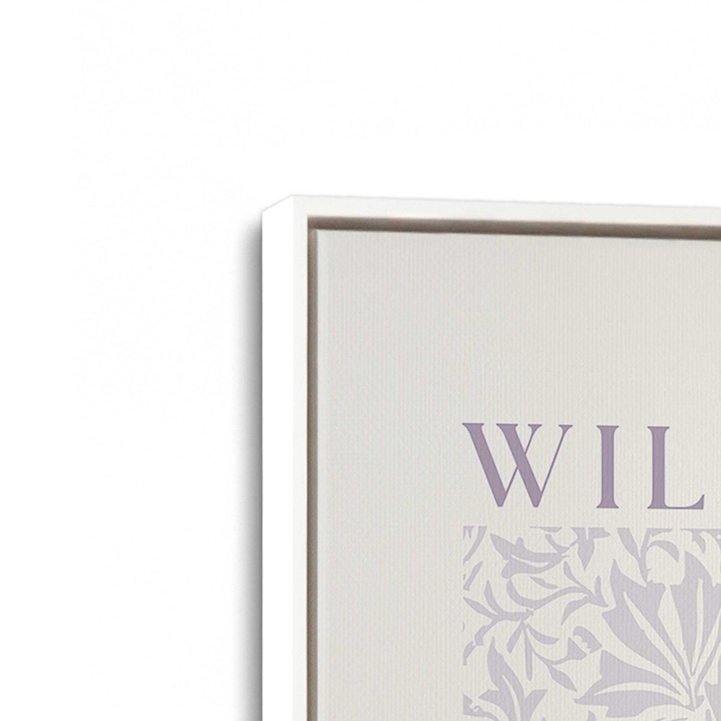 [Color:Opaque White], Picture of art in a White frame at an angle