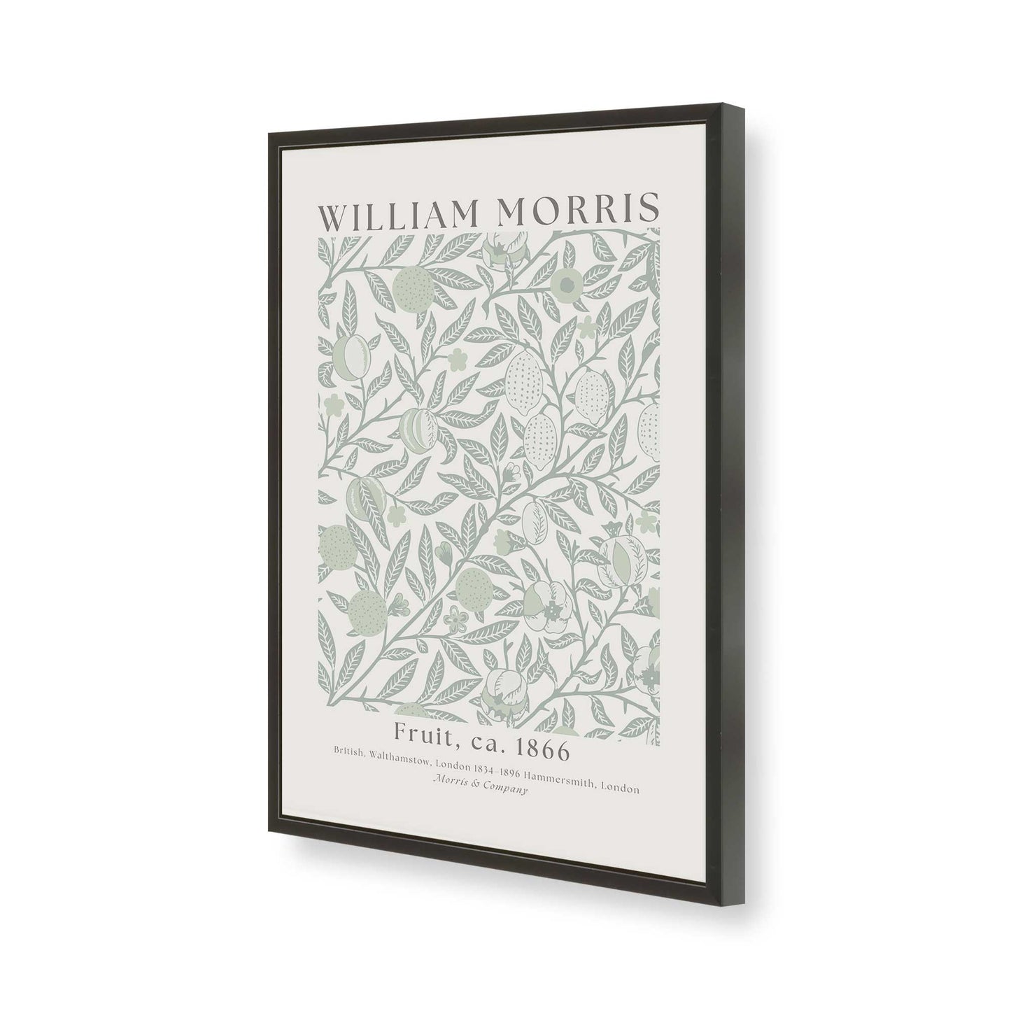 [Color:Satin Black], Picture of art in a Satin Black frame of the corner
