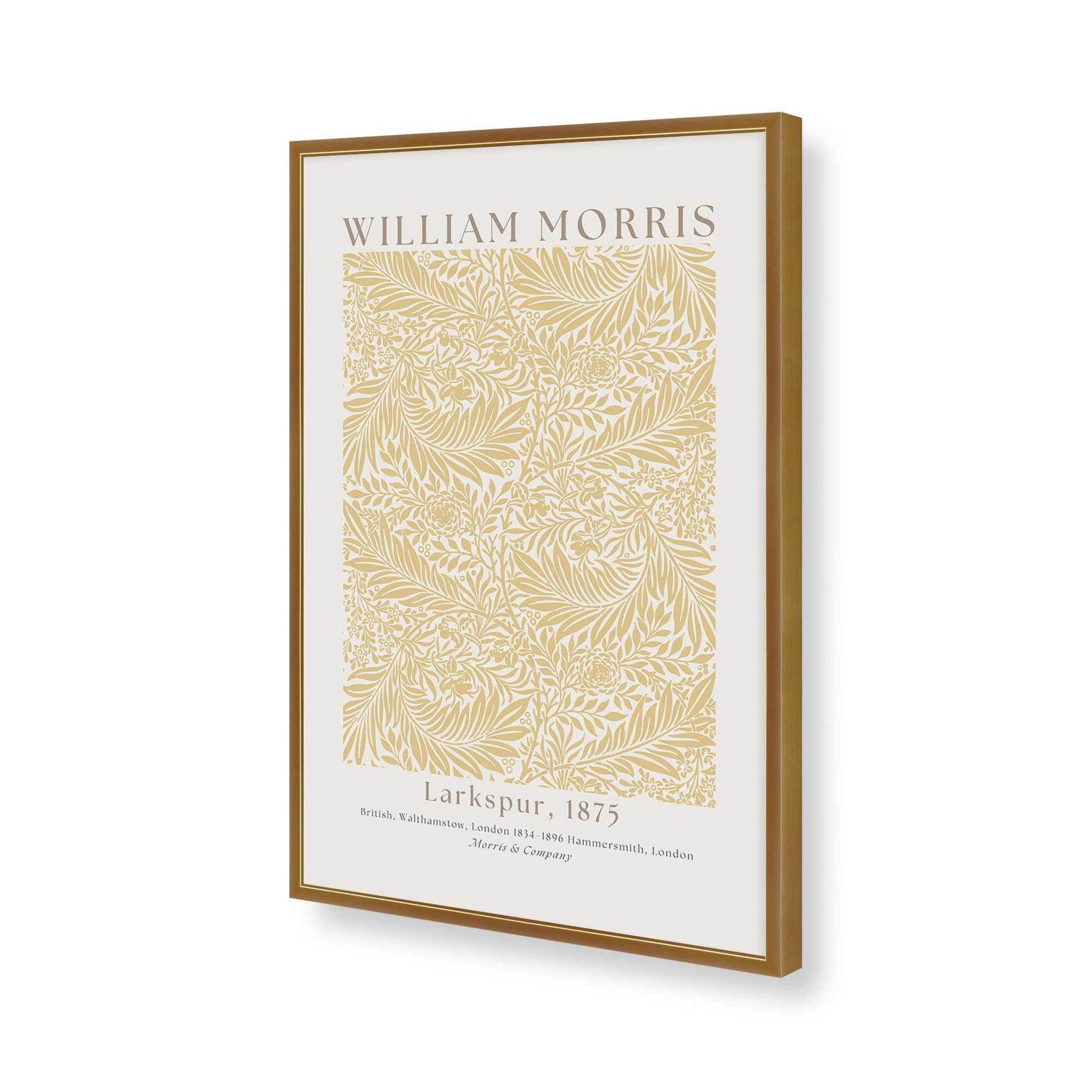 [Color:Polished Gold], Picture of art in a Polished Gold frame of the corner