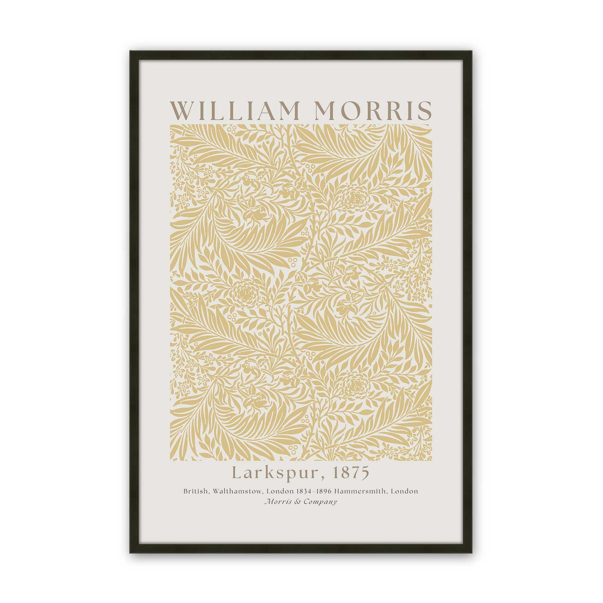 [Color:Satin Black], Picture of art in a Satin Black frame