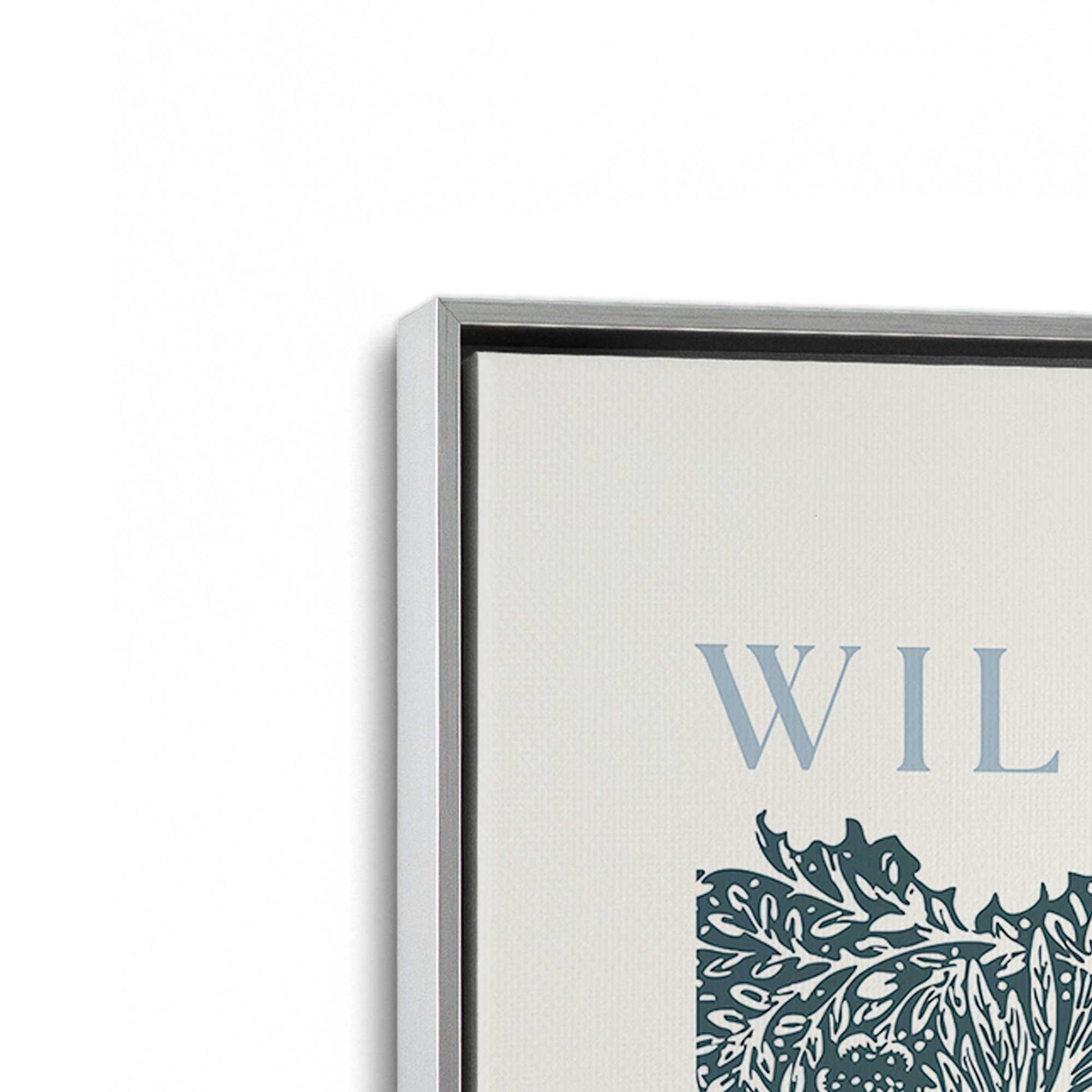 [Color:Polished Chrome], Picture of art in a Polished Chrome frame at an angle