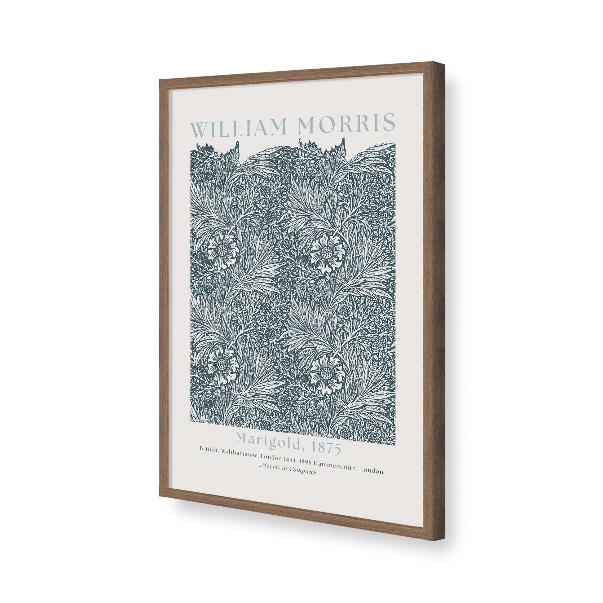 [Color:Walnut], Picture of art in a Walnut frame of the corner