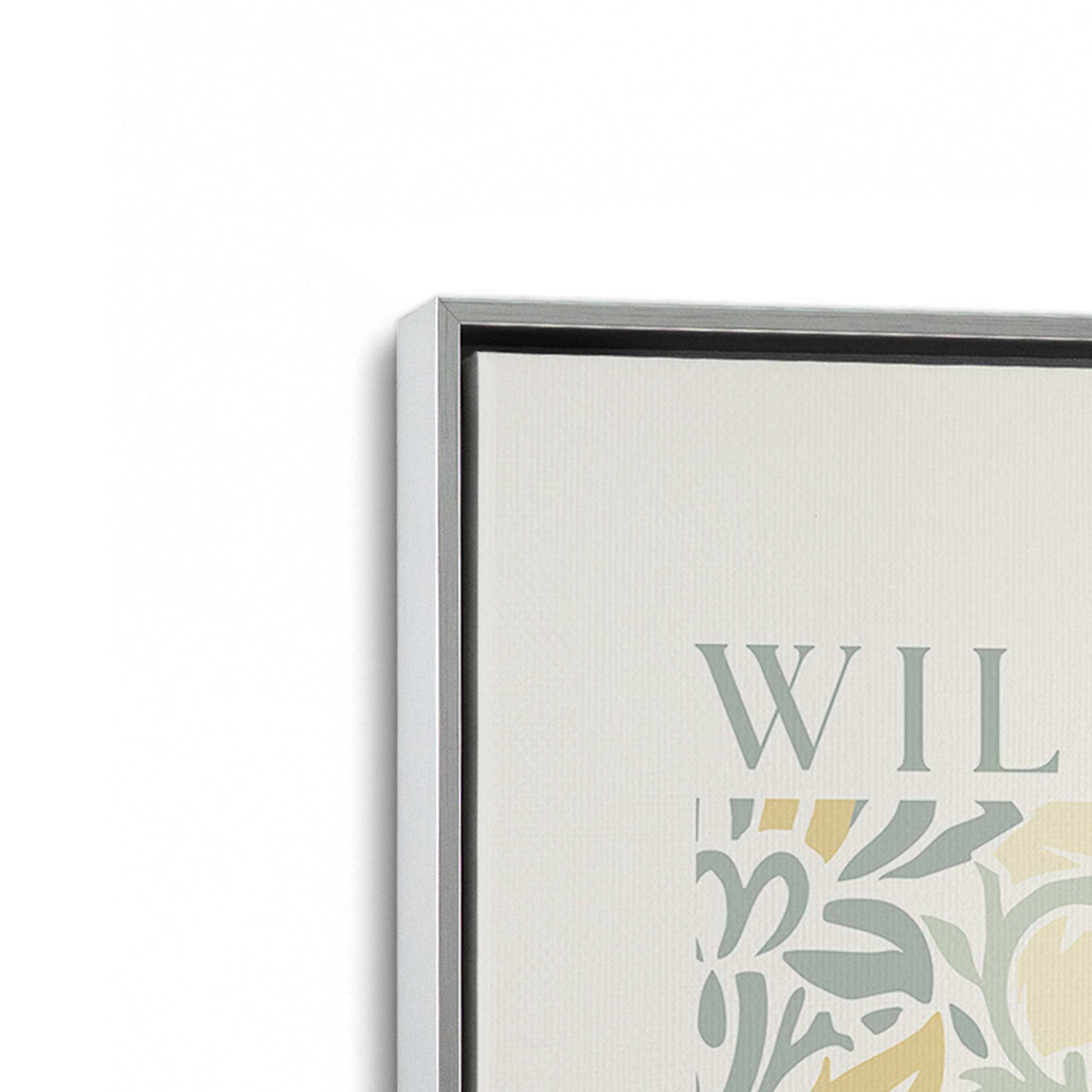 [Color:Polished Chrome], Picture of art in a Polished Chrome frame at an angle