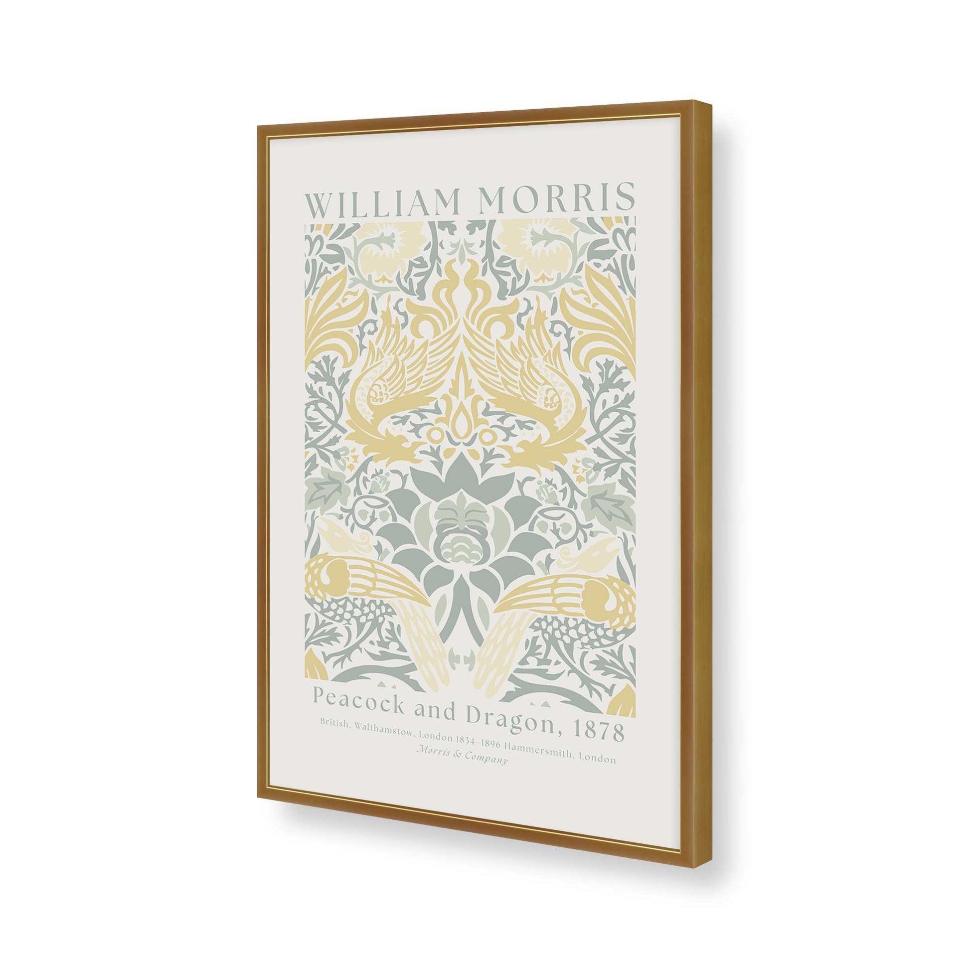 [Color:Polished Gold], Picture of art in a Polished Gold frame of the corner