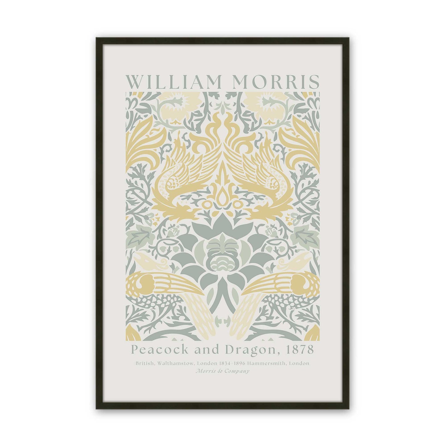[Color:Satin Black], Picture of art in a Satin Black frame