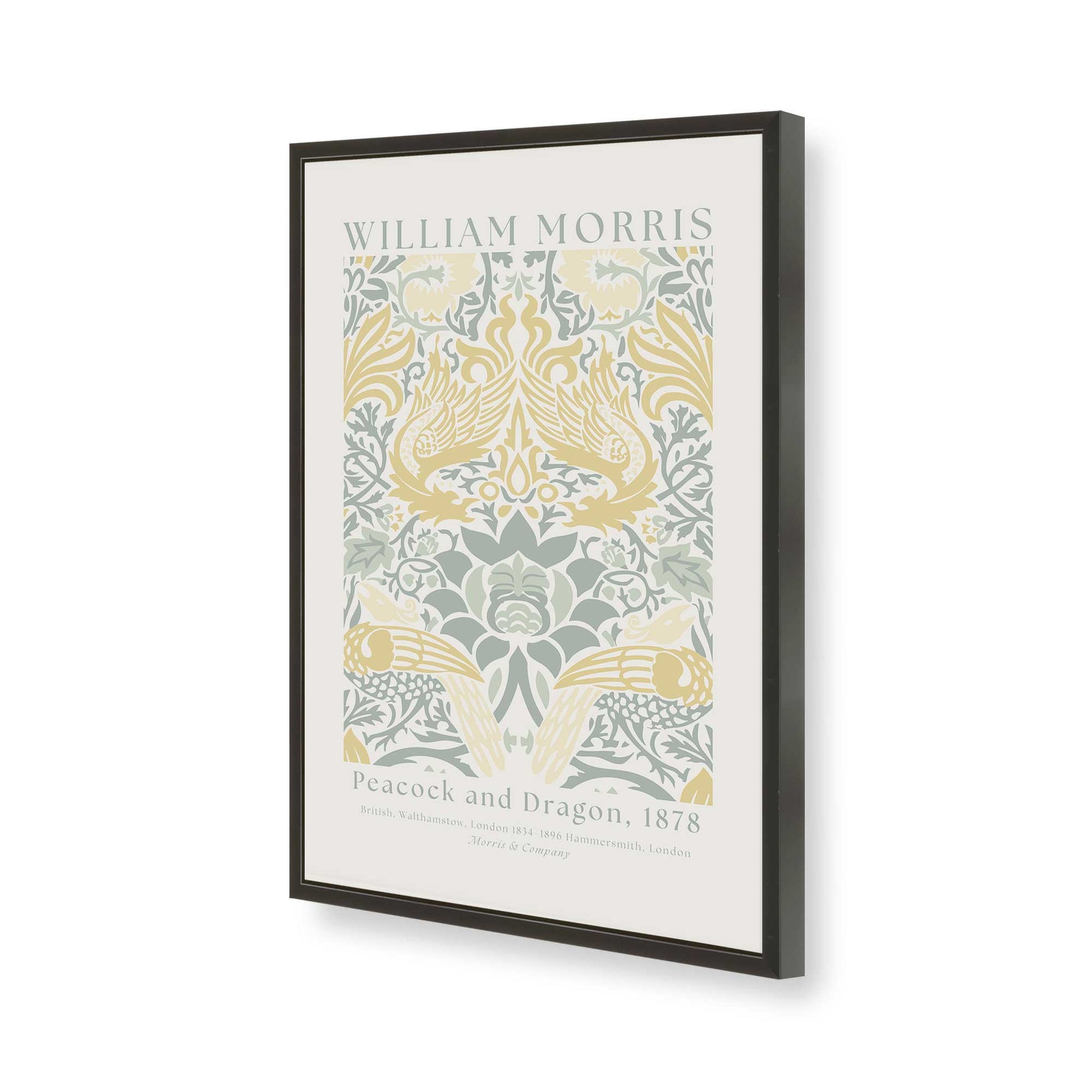 [Color:Satin Black], Picture of art in a Satin Black frame of the corner