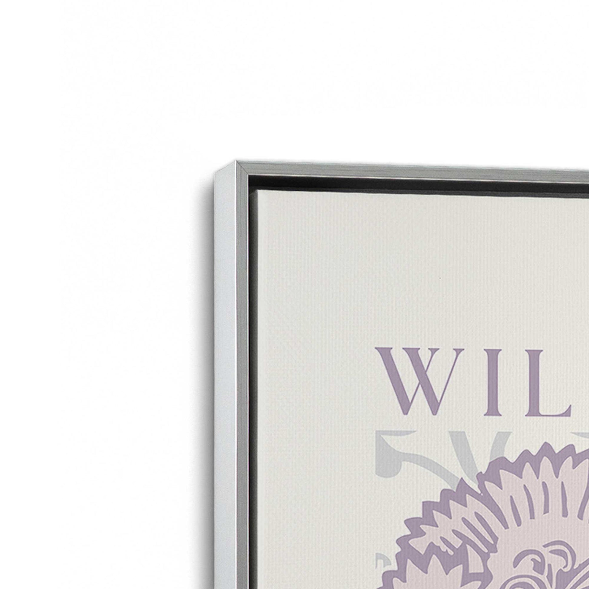 [Color:Polished Chrome], Picture of art in a Polished Chrome frame at an angle