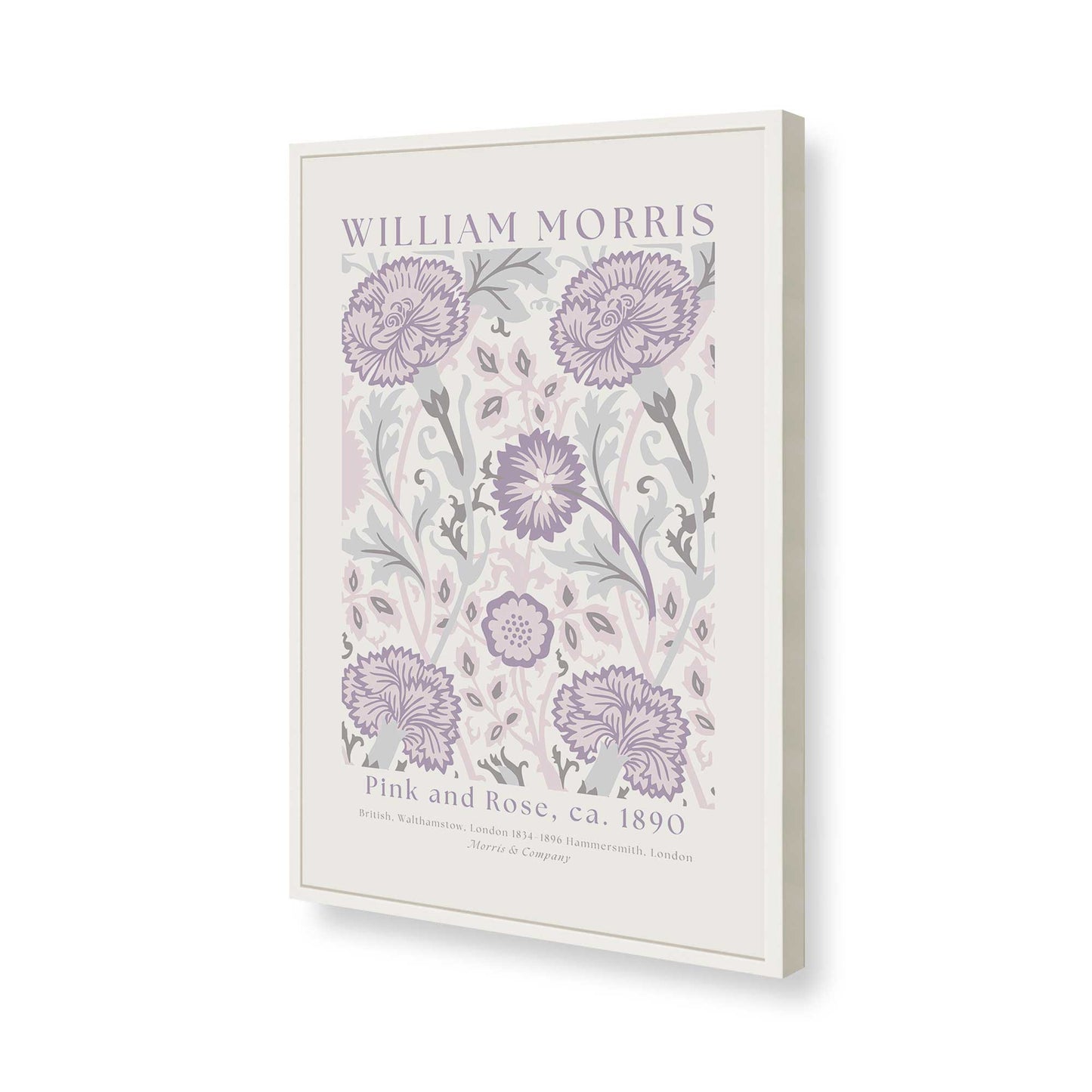 [Color:Opaque White], Picture of art in a Opaque White frame of the corner