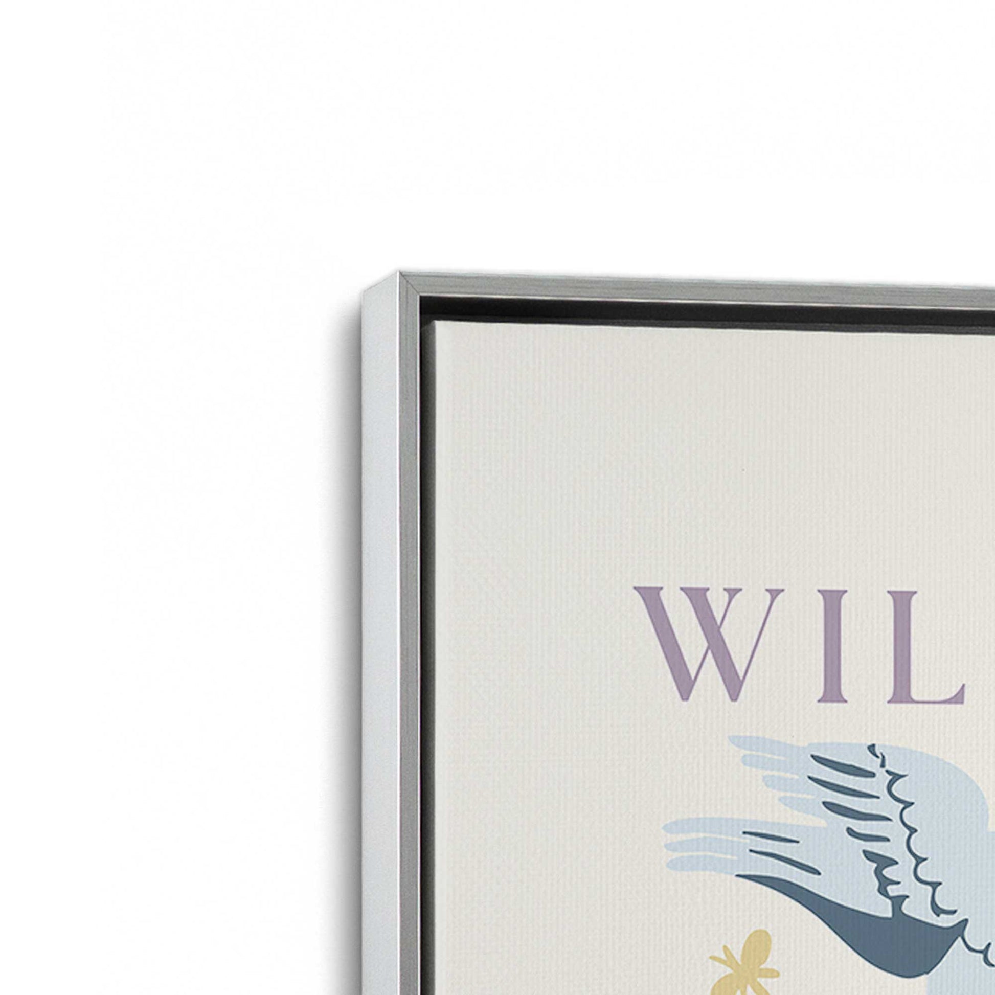 [Color:Polished Chrome], Picture of art in a Polished Chrome frame at an angle