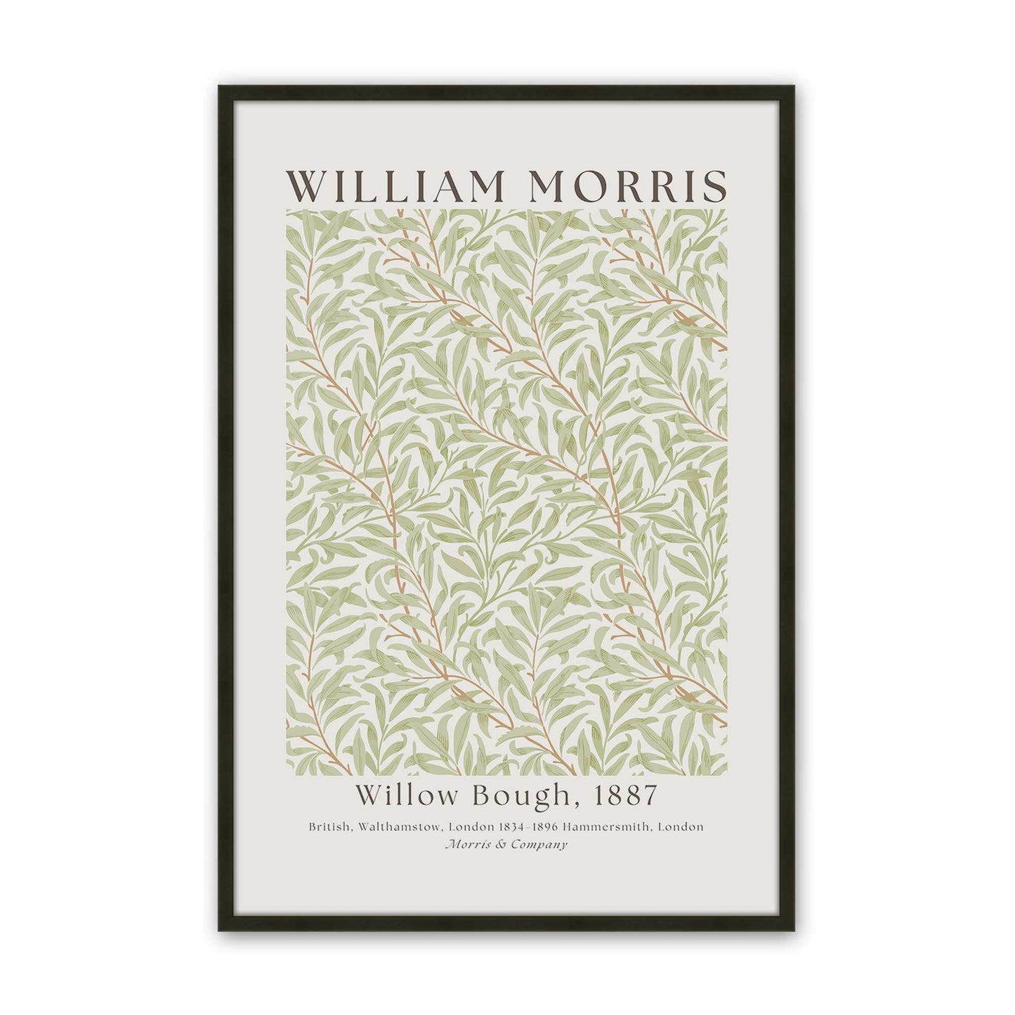 [Color:Satin Black], Picture of art in a Satin Black frame