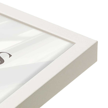 [Color:Opaque White], Picture of art in a Opaque White frame at an angle