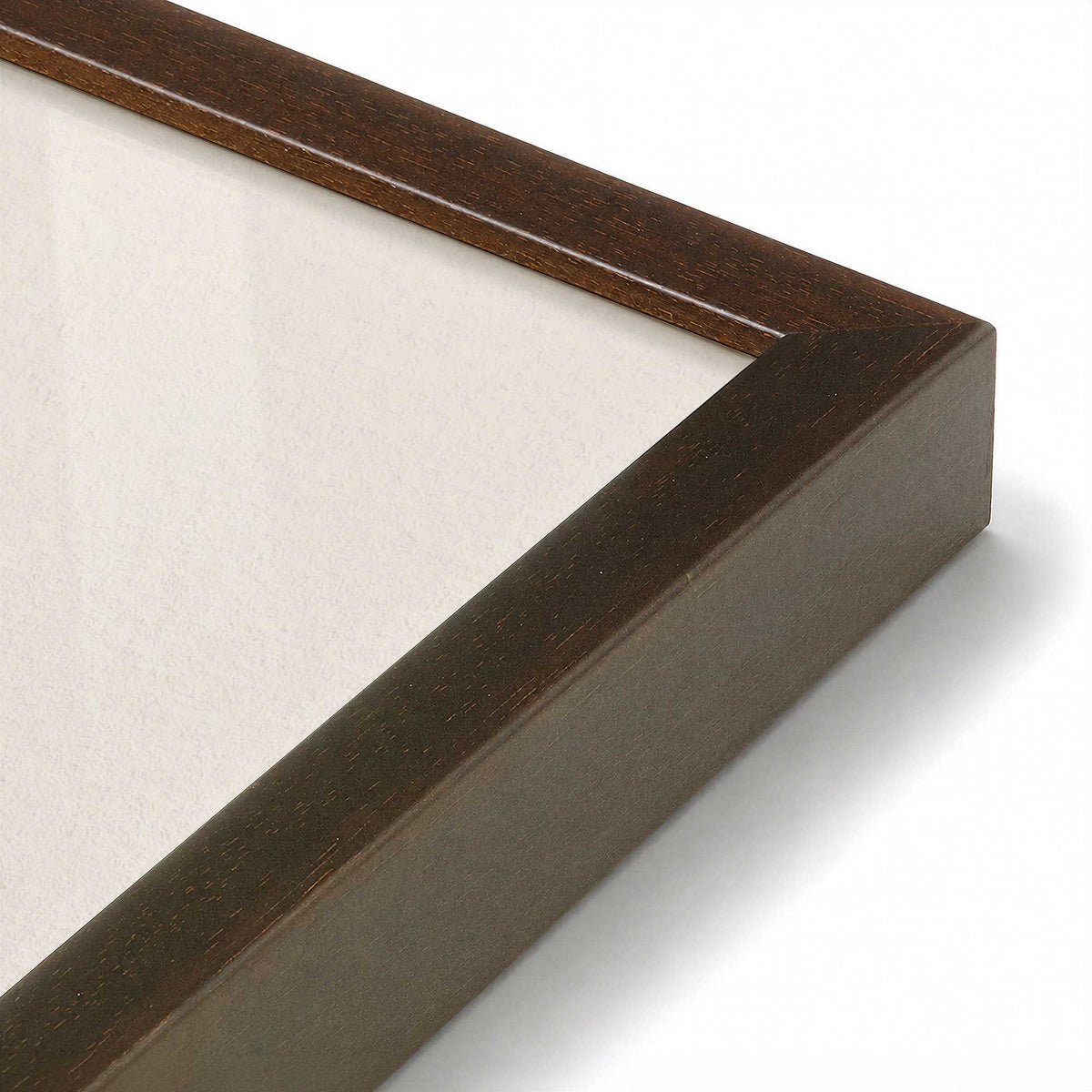 [Color:Brown], Picture of art in a Brown frame at an angle