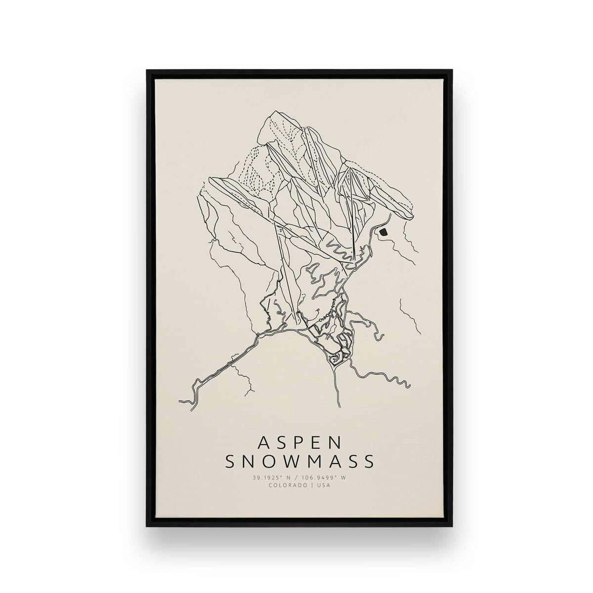Gone Skiing in America, Set of 6 Canvas Prints