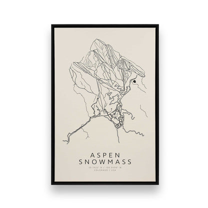 Gone Skiing in America, Set of 6 Canvas Prints