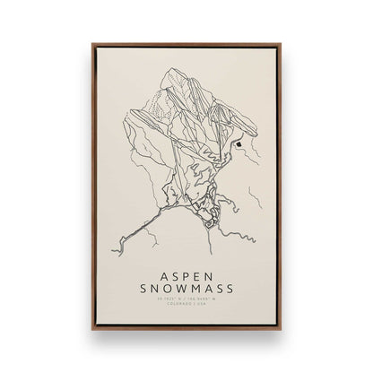 Gone Skiing in America, Set of 6 Canvas Prints