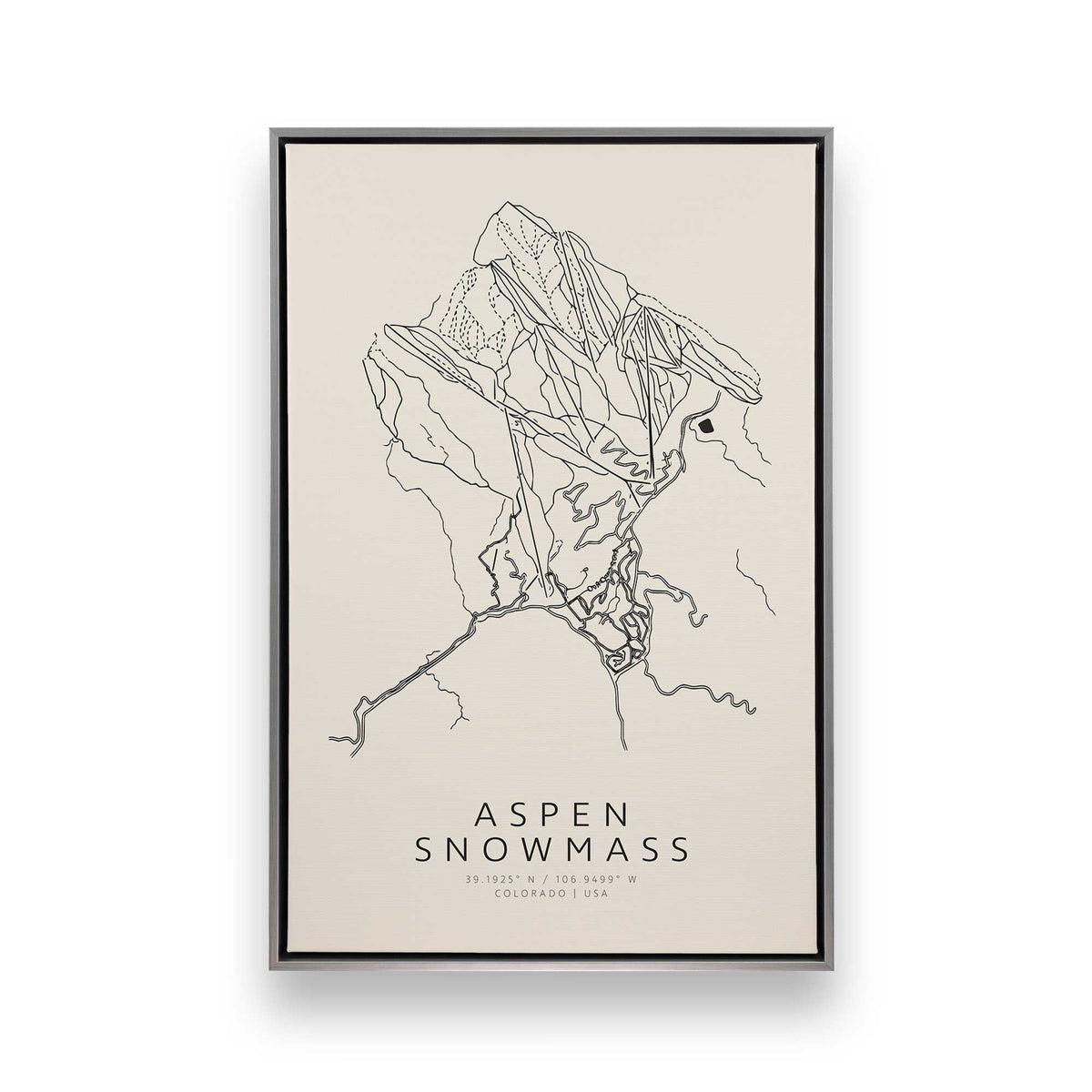 Gone Skiing in America, Set of 6 Canvas Prints