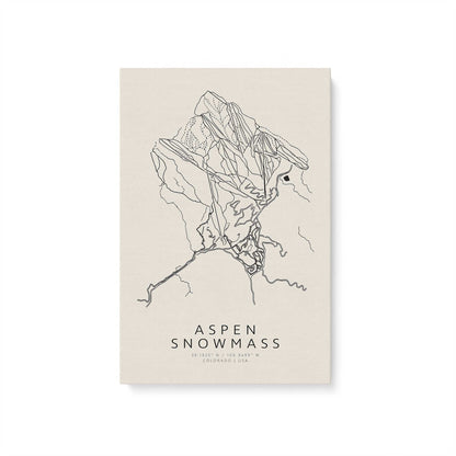 Gone Skiing in America, Set of 6 Canvas Prints