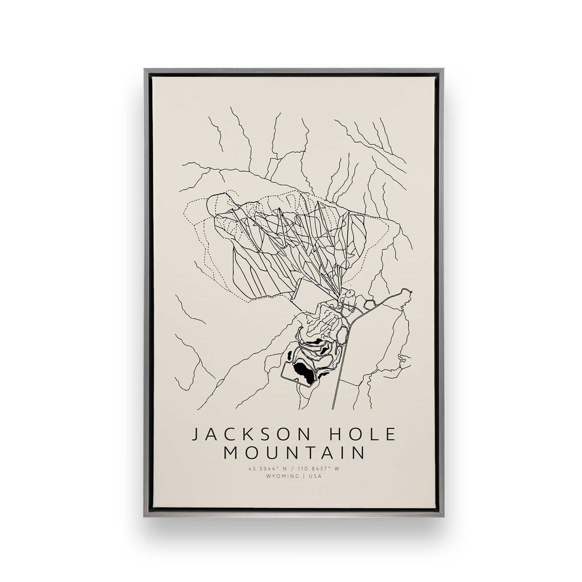 Gone Skiing in America, Set of 6 Canvas Prints