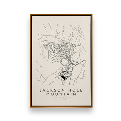 Gone Skiing in America, Set of 6 Canvas Prints