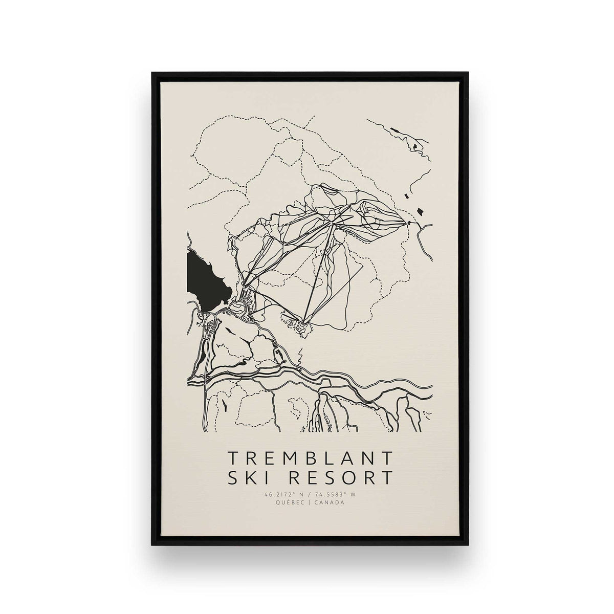Gone Skiing in Canada, Set of 6 Canvas Prints