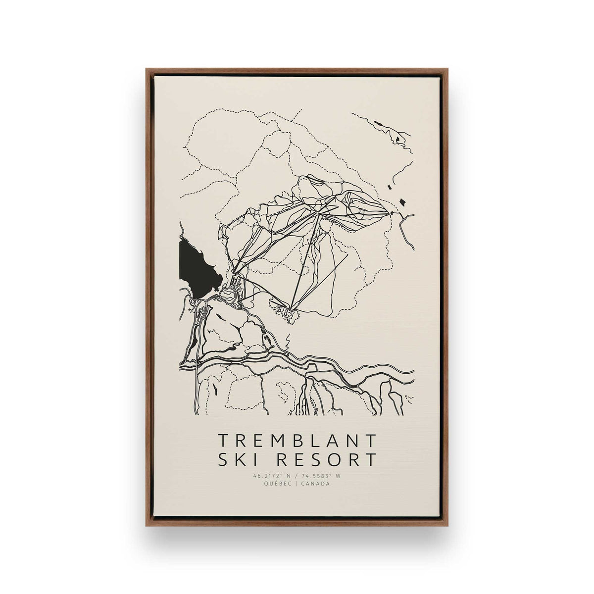 Gone Skiing in Canada, Set of 6 Canvas Prints