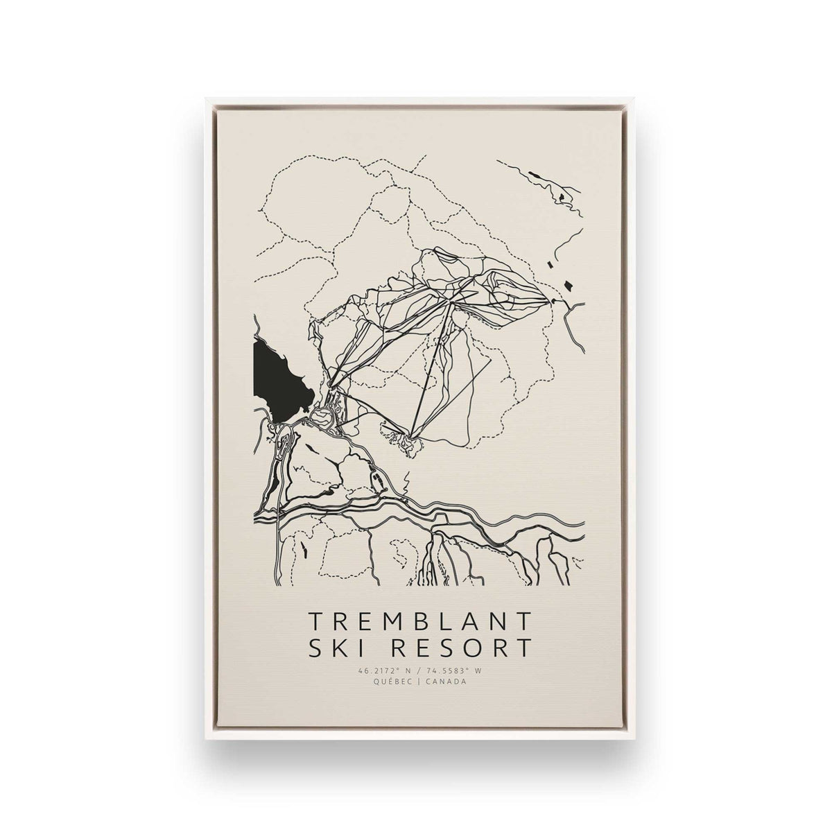 Gone Skiing in Canada, Set of 6 Canvas Prints