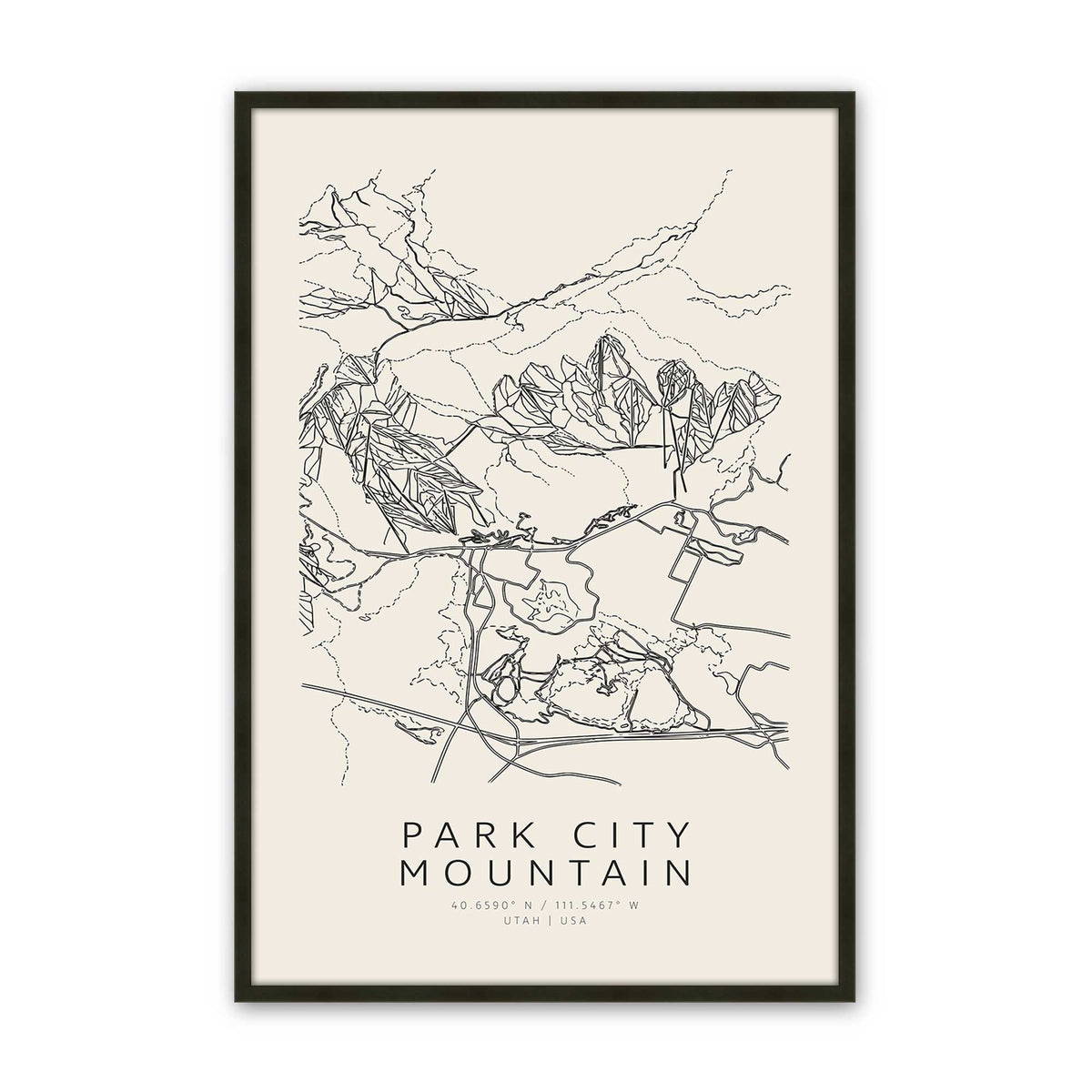 Map My American Mountain Trio Set of 3 At Prints