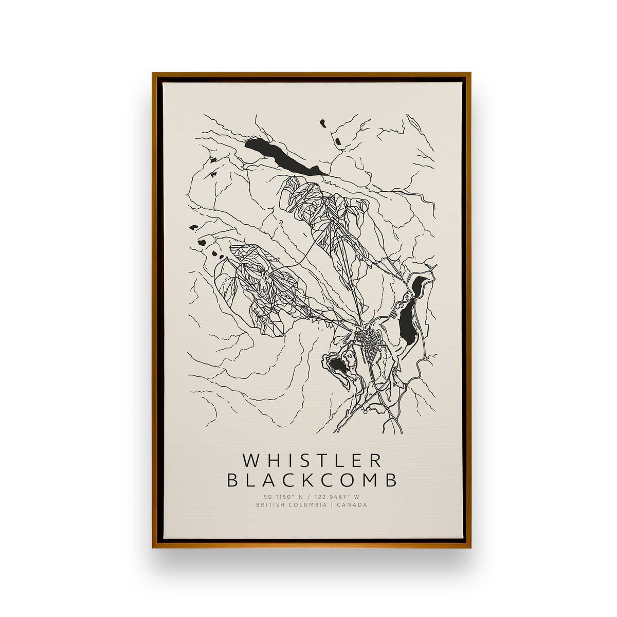 Gone Skiing in Canada, Set of 6 Canvas Prints
