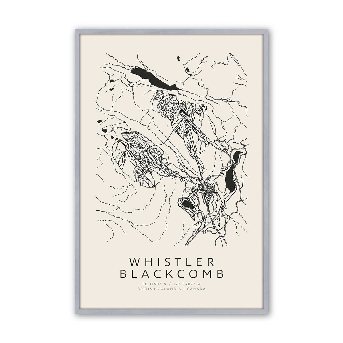 Map My Canadian Mountain Trio Set of 3 At Prints