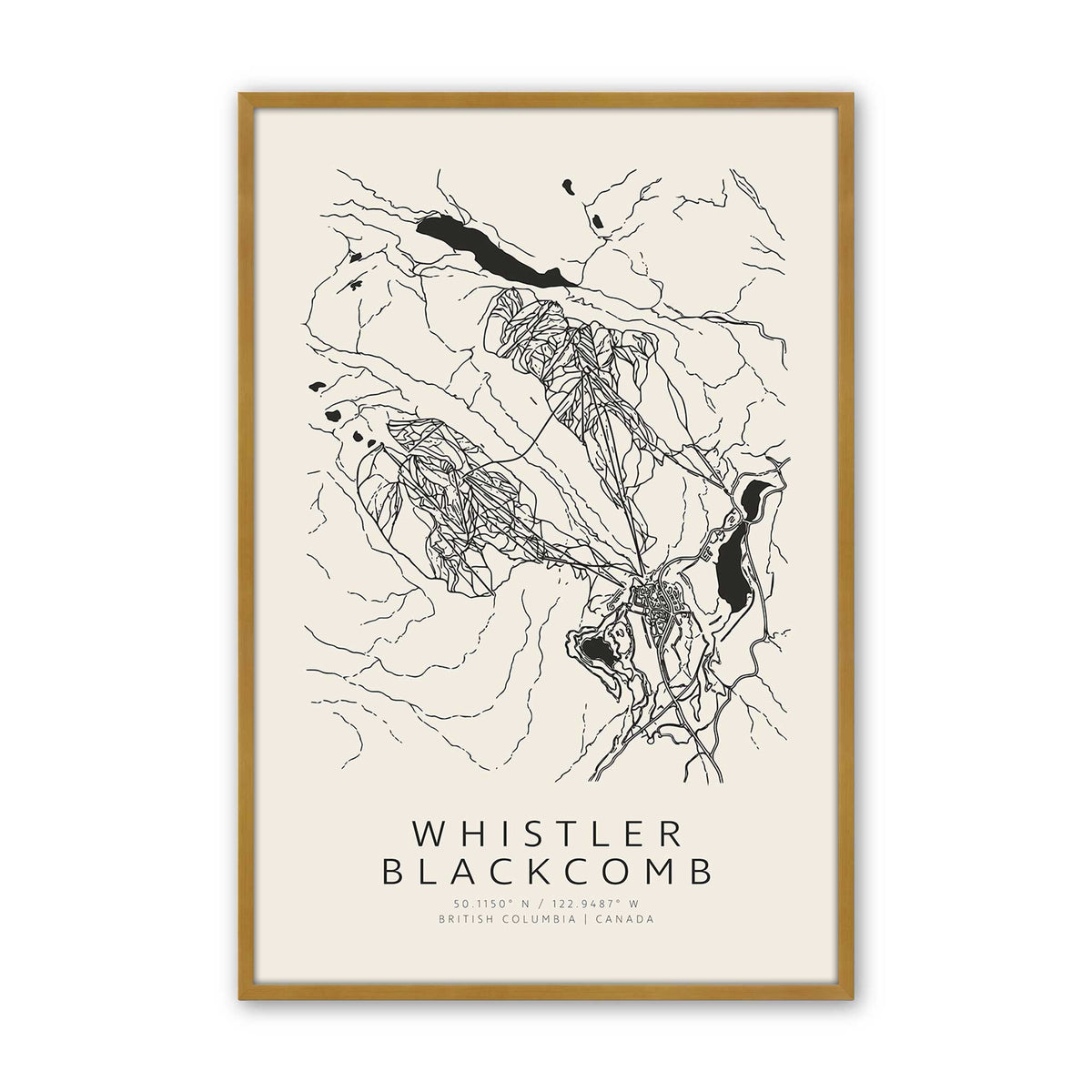 Map My Canadian Mountain Trio Set of 3 At Prints