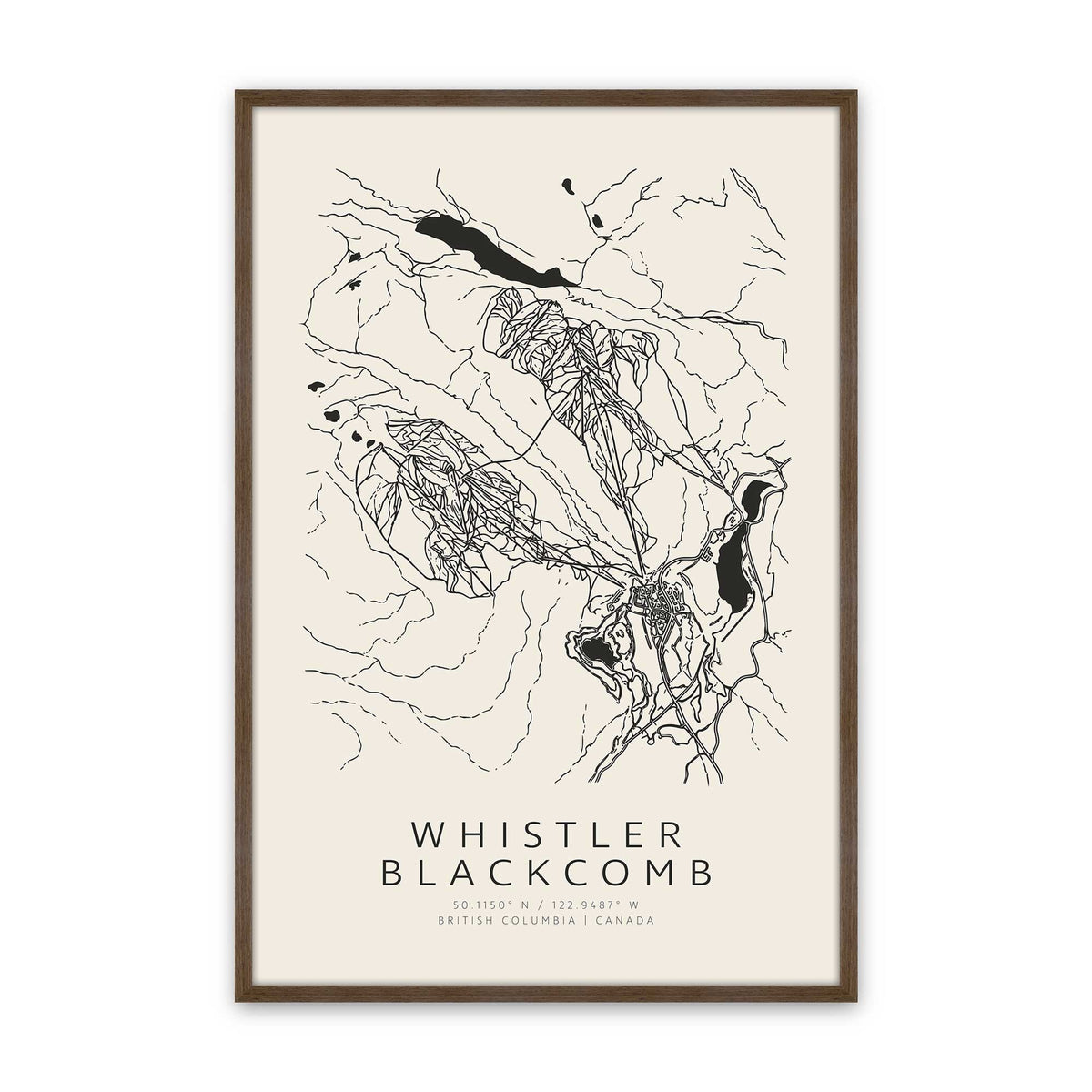 Map My Canadian Mountain Trio Set of 3 At Prints