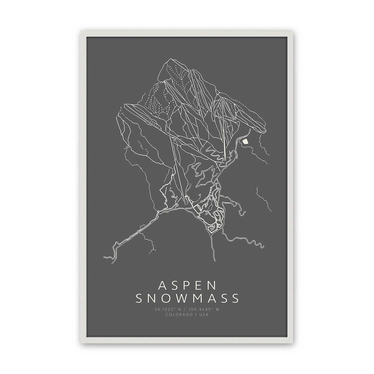 [Color:Opaque White], Picture of art in an Opaque White frame