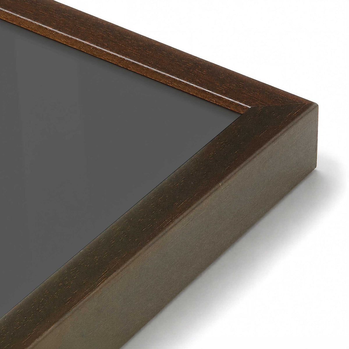 [Color:Brown], Picture of art in a Brown frame at an angle