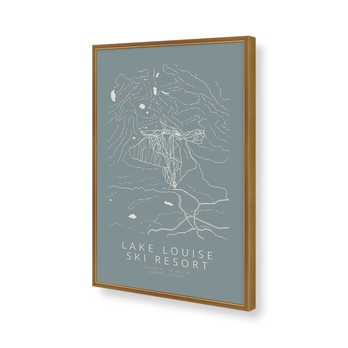 [Color:Polished Gold], Picture of art in a Polished Gold frame of the corner