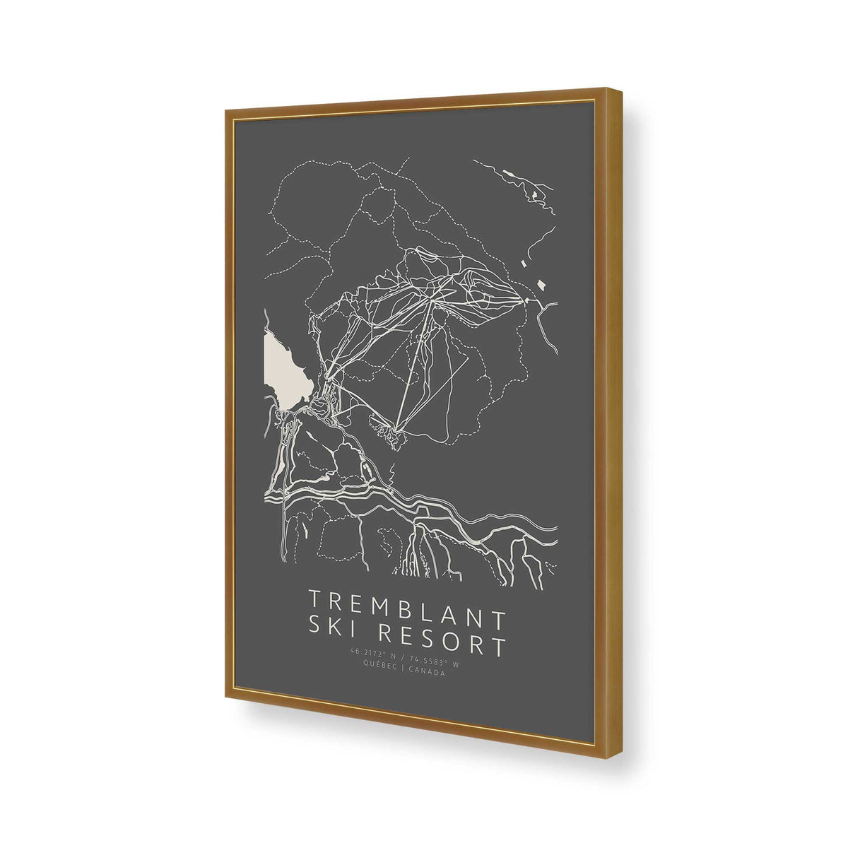 [Color:Polished Gold], Picture of art in a Polished Gold frame of the corner