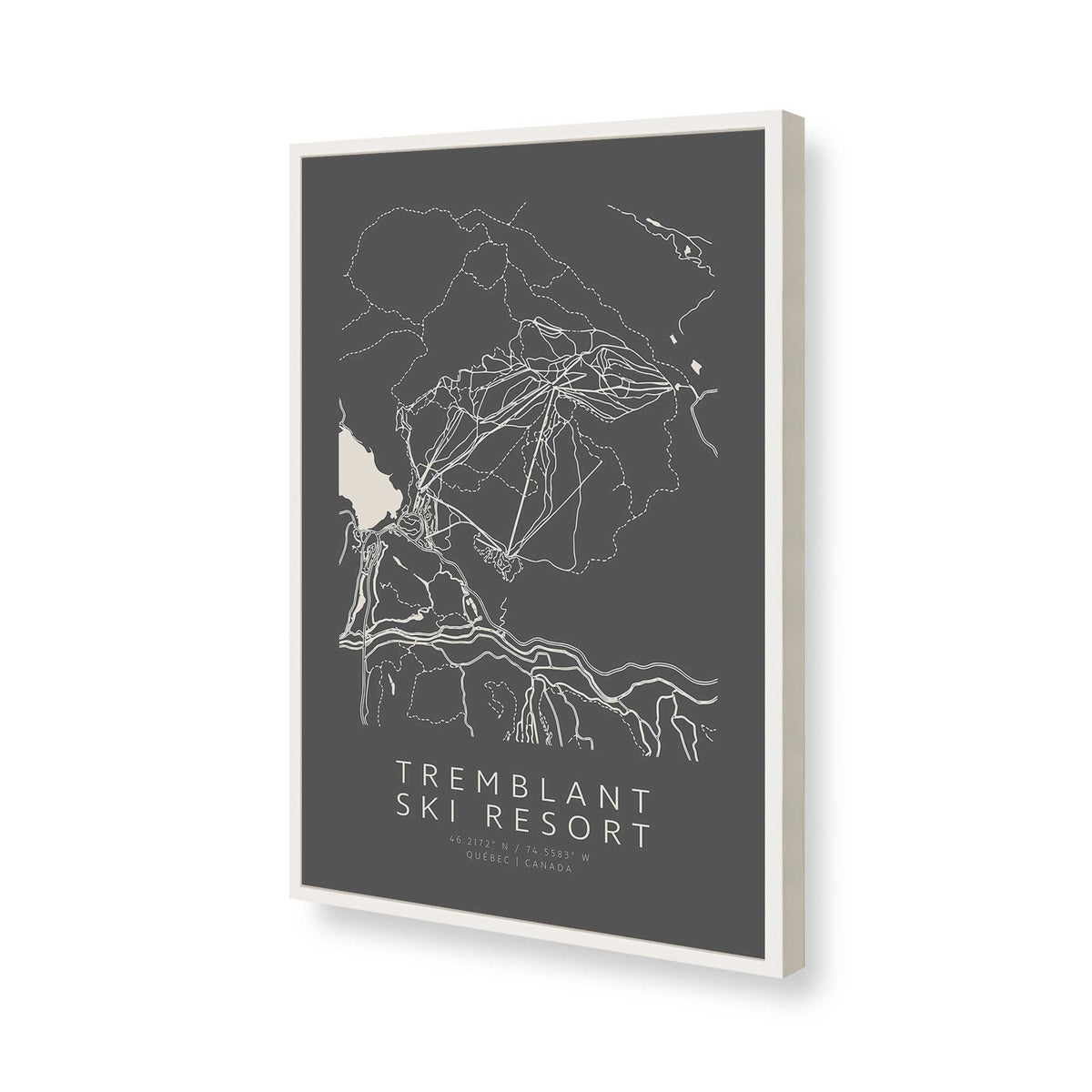 [Color:Opaque White], Picture of art in a Opaque White frame of the corner