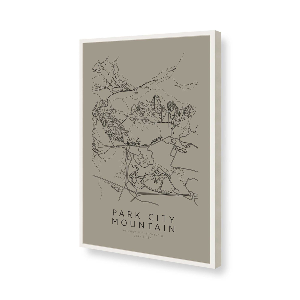 [Color:Opaque White], Picture of art in a Opaque White frame of the corner
