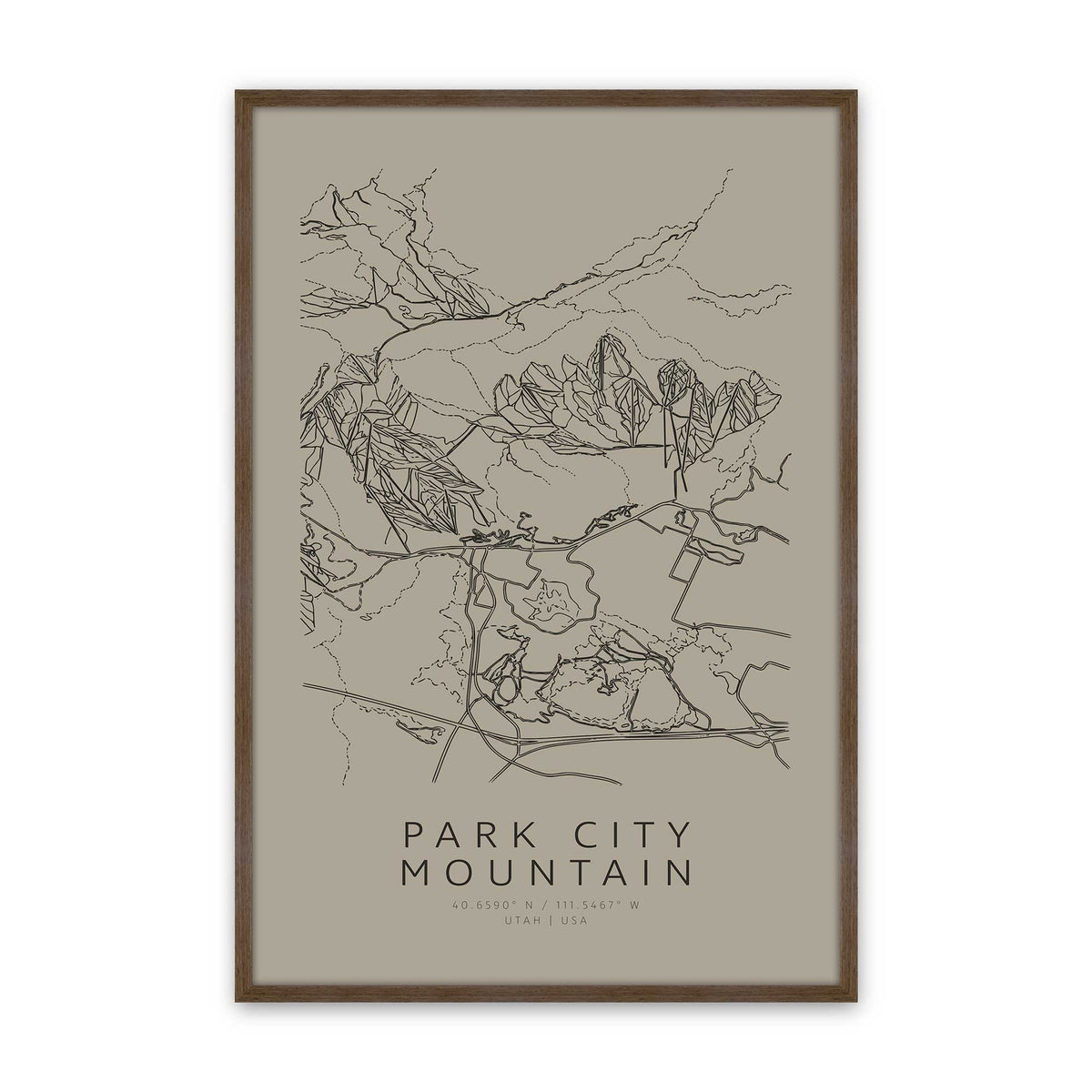 [Color:Walnut], Picture of art in a Walnut frame