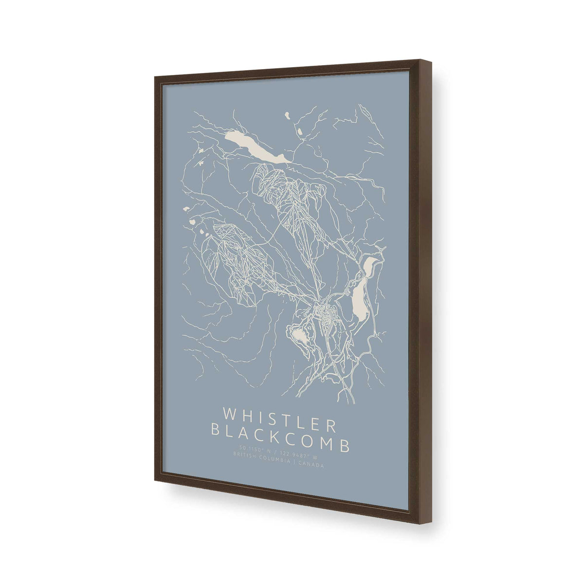 [Color:Brown], Picture of art in a Brown frame of the corner