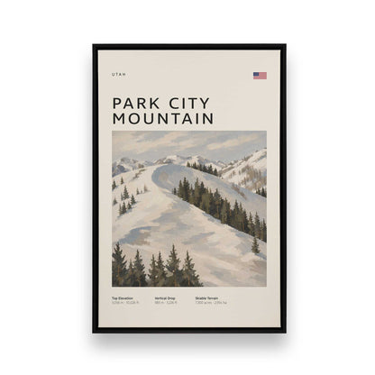 American Powder Day Trio, Set of 3 Canvas Prints