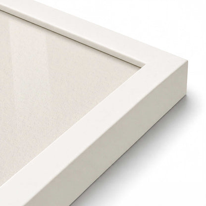 [Color:Opaque White], Picture of art in a Opaque White frame at an angle