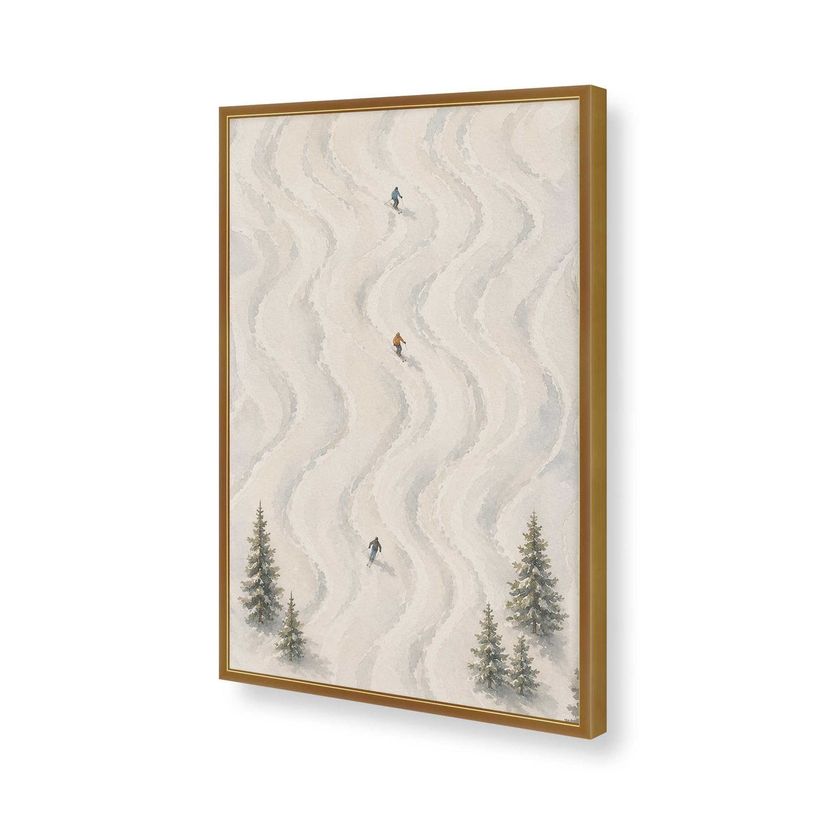 [Color:Polished Gold], Picture of art in a Polished Gold frame of the corner
