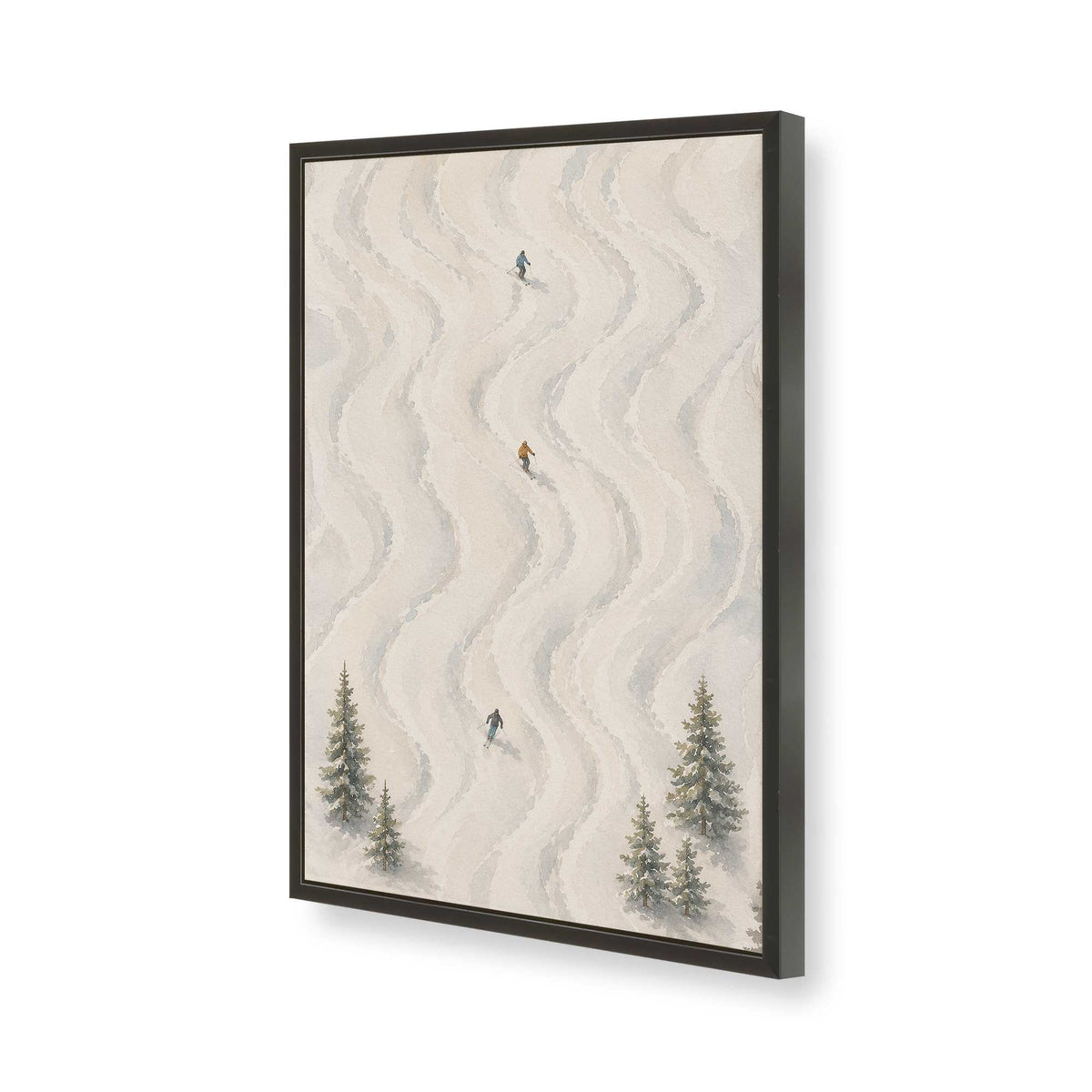 [Color:Satin Black], Picture of art in a Satin Black frame of the corner