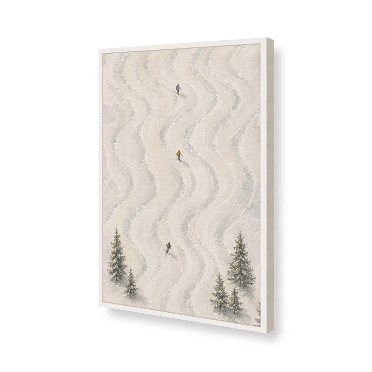 [Color:Opaque White], Picture of art in a Opaque White frame of the corner