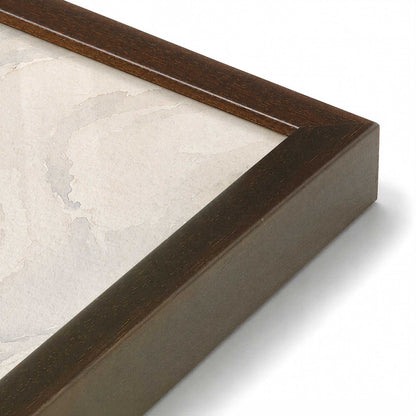 [Color:Brown], Picture of art in a Brown frame at an angle